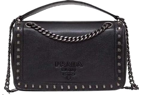 prada glace studded fake|authentic prada bag.